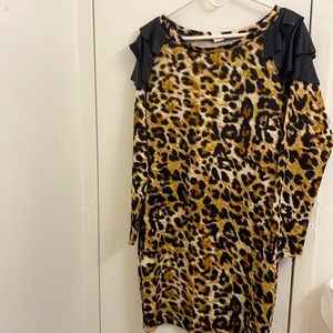 leopard print dress in 1XL